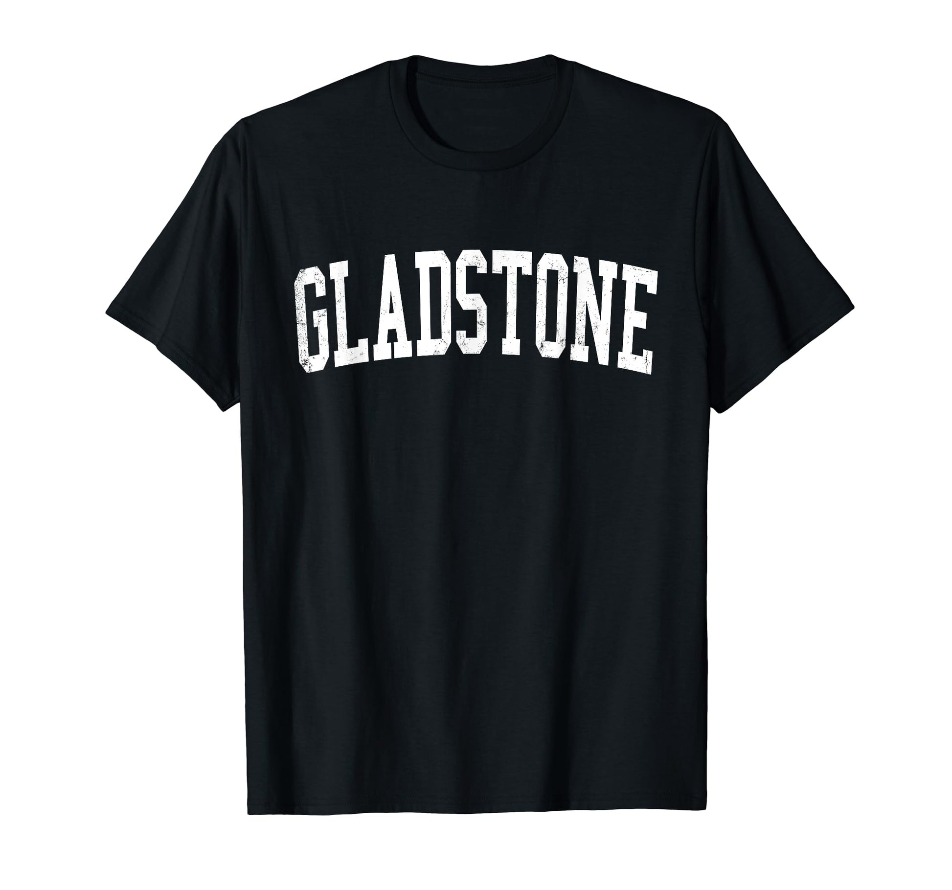 Gladstone Mo Distressed White T-Shirt - Fun Novelty Design for Adults - T-Shirt, Sweatshirt, Hoodie