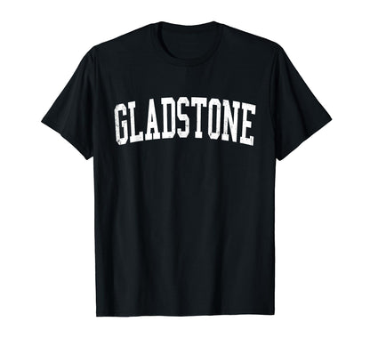 Gladstone Mo Distressed White T-Shirt - Fun Novelty Design for Adults - T-Shirt, Sweatshirt, Hoodie