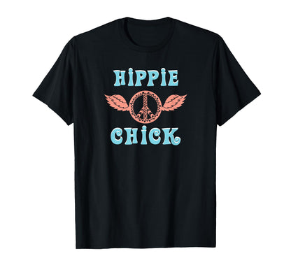 Hippie Chick Gypsy Boho Peace T-Shirt - Casual Everyday Wear for Adults - T-Shirt, Sweatshirt, Hoodie