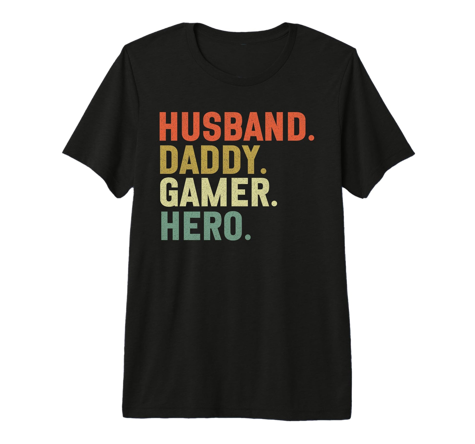 Husband Daddy Gamer Hero Gaming Console T-Shirt - Unique Graphic Unisex - T-Shirt, Sweatshirt, Hoodie
