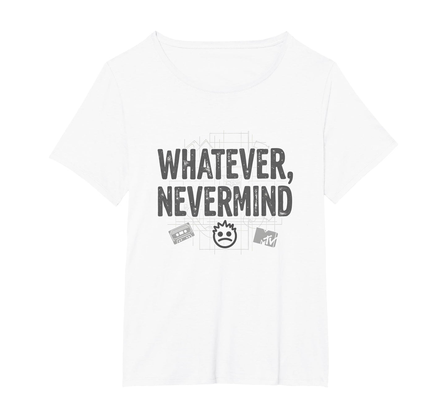 Whatever Nevermind Gen X Nostalgic 90S T-Shirt - Novelty Apparel Men Women - T-Shirt, Sweatshirt, Hoodie