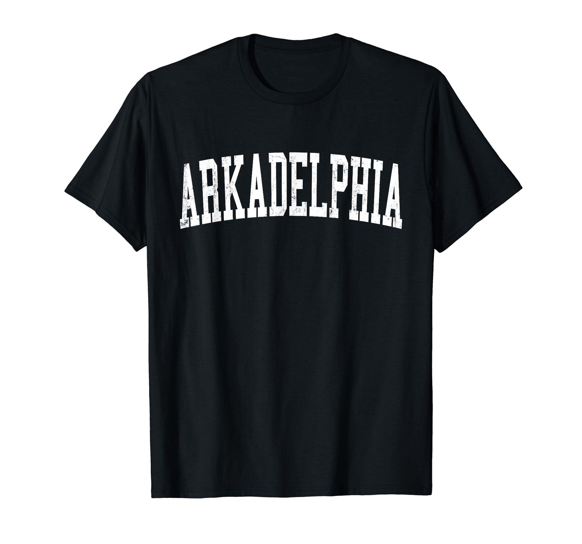 Arkadelphia Ar Distressed White Varsity T-Shirt - Graphic Print for Adults - T-Shirt, Sweatshirt, Hoodie