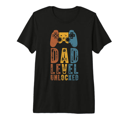 Mens Dad Level Unlocked Video Game T-Shirt - Novelty Apparel Men Women - T-Shirt, Sweatshirt, Hoodie