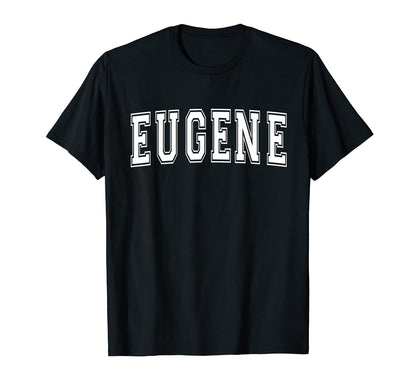 Eugene Or Oregon Usa Sports Varsity T-Shirt - Graphic Print for Adults - T-Shirt, Sweatshirt, Hoodie