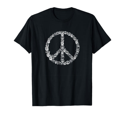 Best Peace Hands Hippie Peace Sign 60S T-Shirt - Graphic Print for Adults - T-Shirt, Sweatshirt, Hoodie