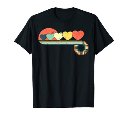 Heart Sunset Rainbow T-Shirt - Casual Everyday Wear Men Women - T-Shirt, Sweatshirt, Hoodie