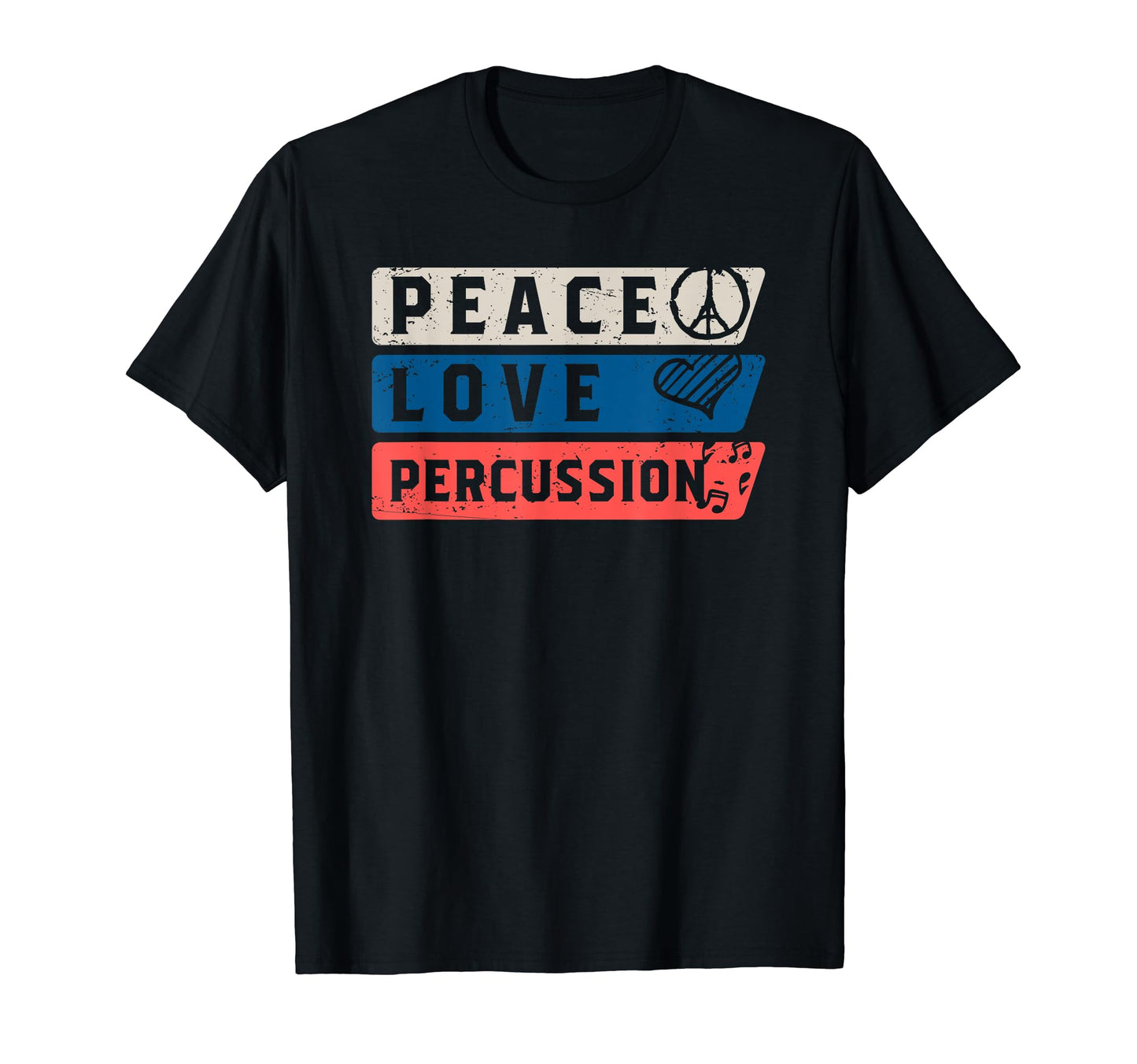 Funny Marching Band T Shirts Peace Love T-Shirt - Minimalist Print Unisex - T-Shirt, Sweatshirt, Hoodie