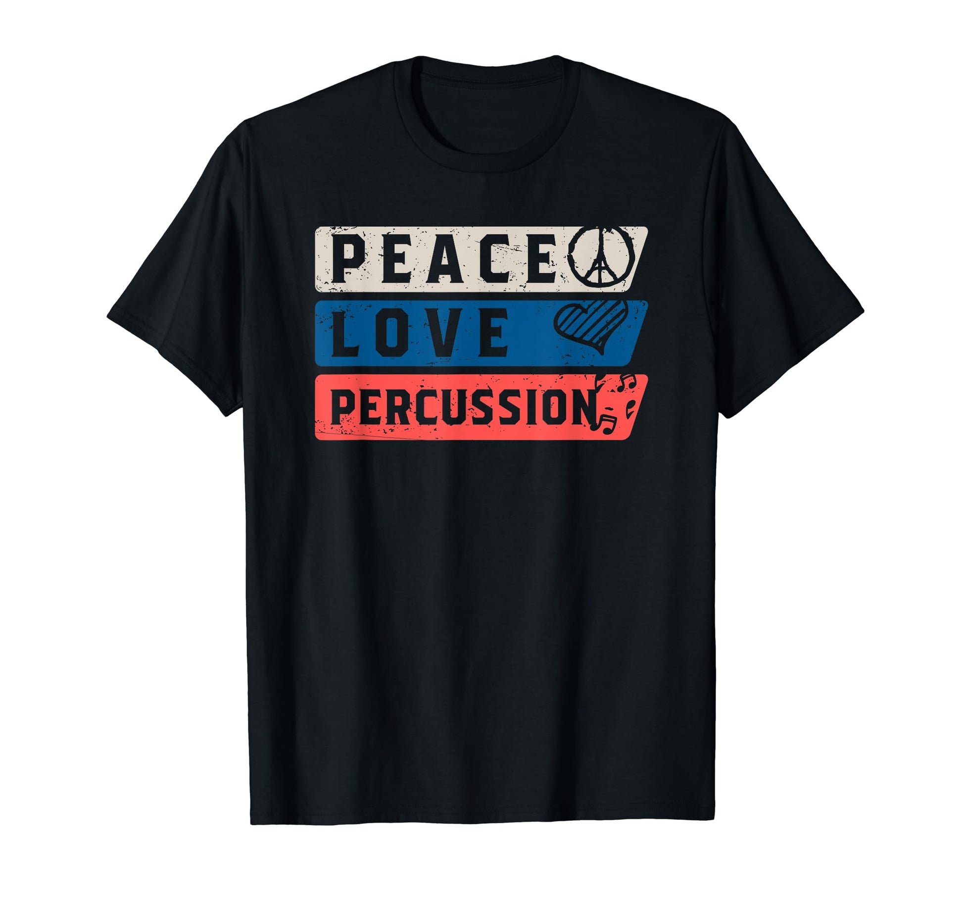 Funny Marching Band T Shirts Peace Love T-Shirt - Minimalist Print Unisex - T-Shirt, Sweatshirt, Hoodie