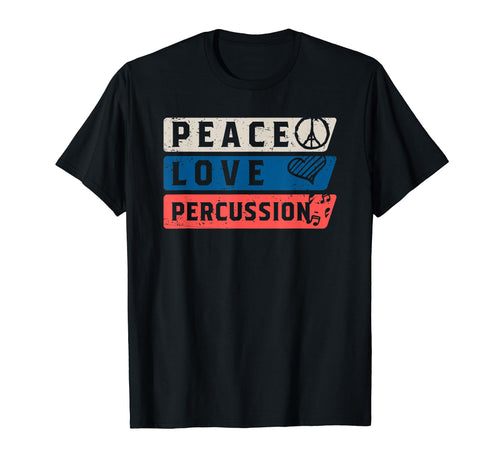 Funny Marching Band T Shirts Peace Love T-Shirt - Minimalist Print Unisex - T-Shirt, Sweatshirt, Hoodie