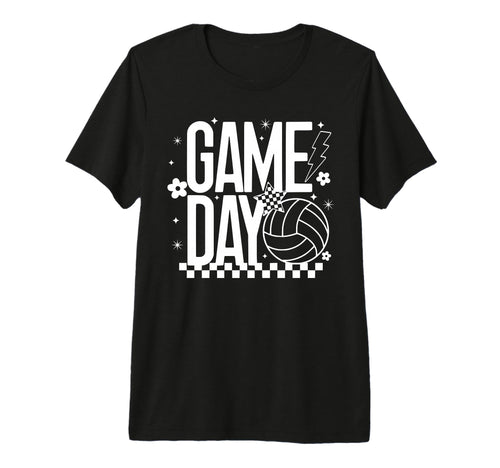 Volleyball Game Day Checker Volleyball T-Shirt - Novelty Apparel Men Women - T-Shirt, Sweatshirt, Hoodie
