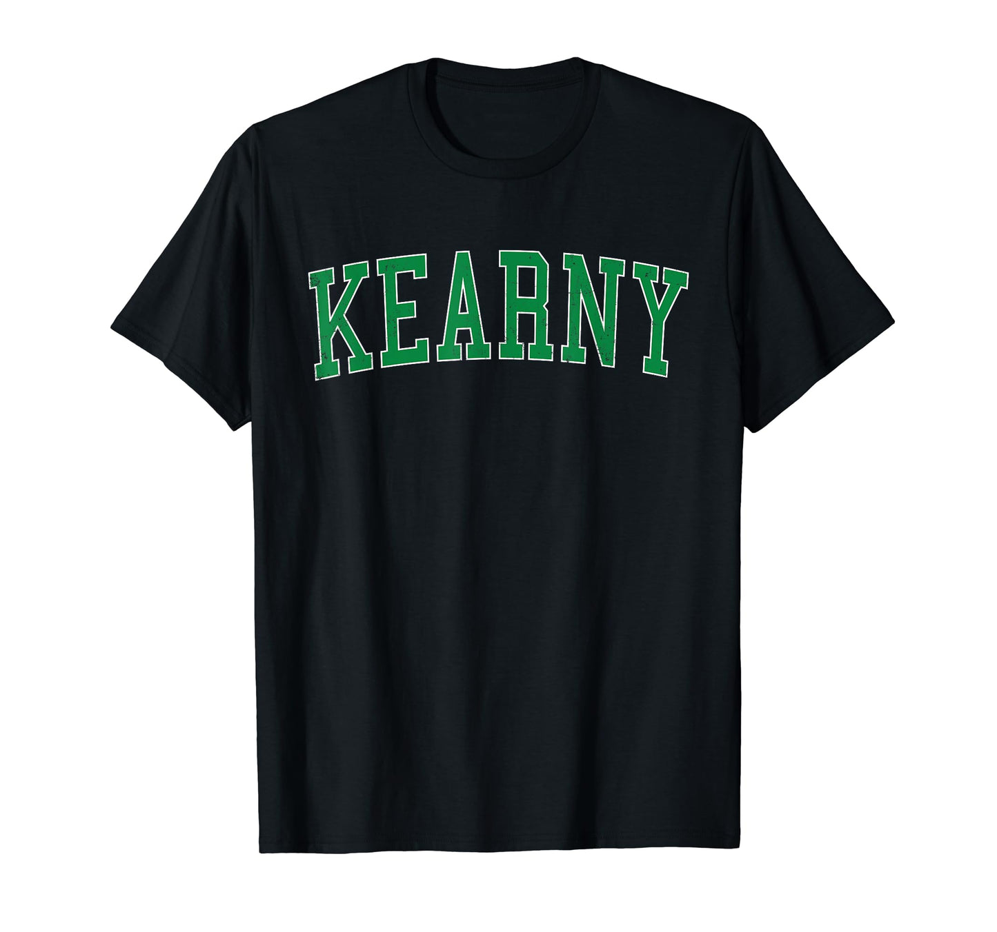 Kearny Nj Distressed Green Varsity T-Shirt - Casual Everyday Wear Unisex - T-Shirt, Sweatshirt, Hoodie