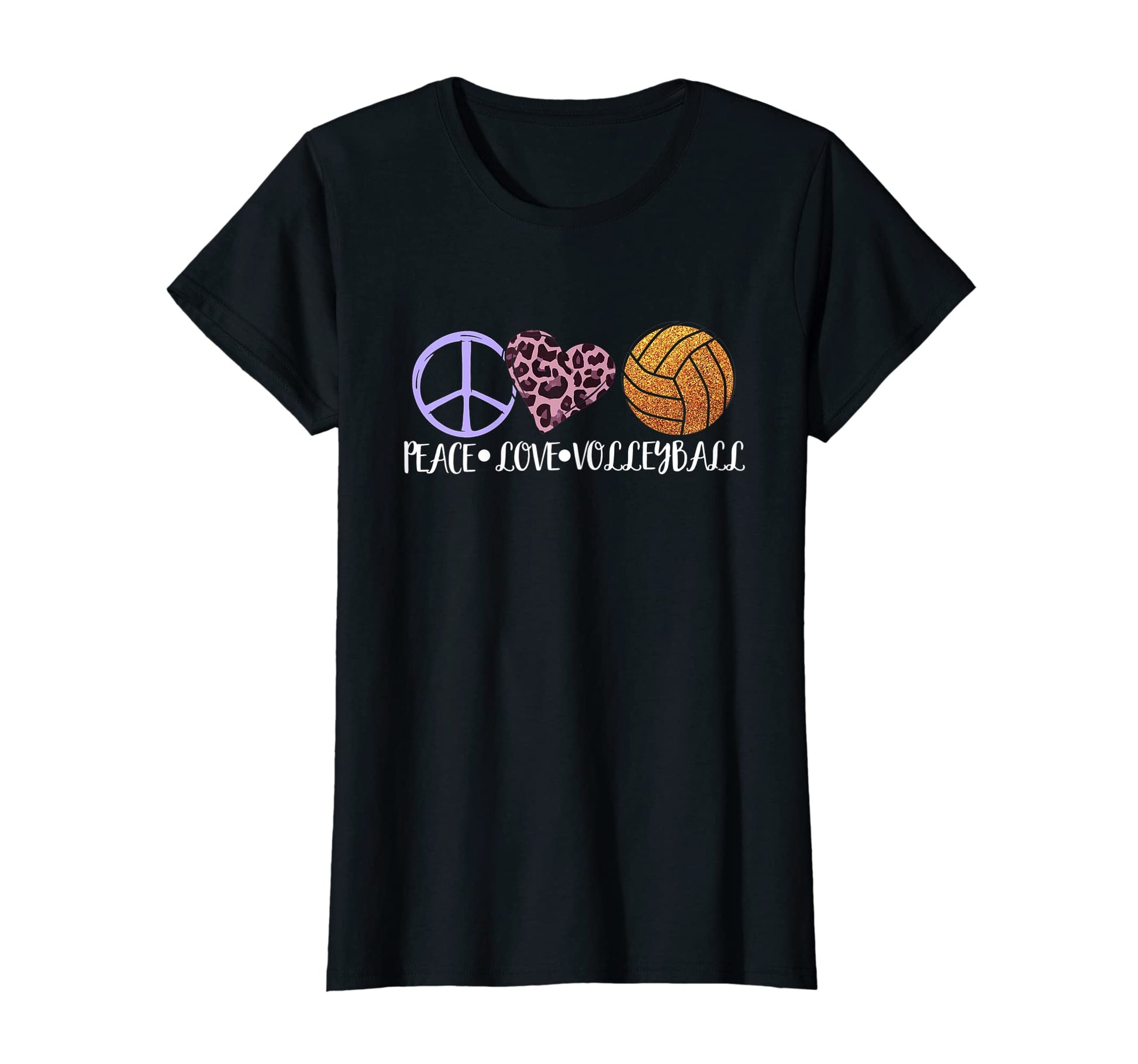 Volleyball Lover Fun Peace Love T-Shirt - Casual Everyday Wear for Adults - T-Shirt, Sweatshirt, Hoodie
