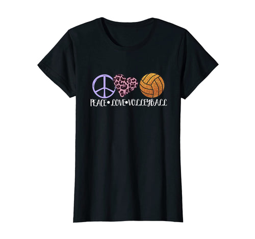 Volleyball Lover Fun Peace Love T-Shirt - Casual Everyday Wear for Adults - T-Shirt, Sweatshirt, Hoodie