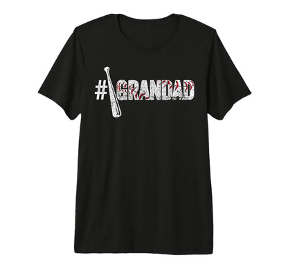 Number One Baseball Grandad Fathers T-Shirt - Custom Art Print Men Women - T-Shirt, Sweatshirt, Hoodie