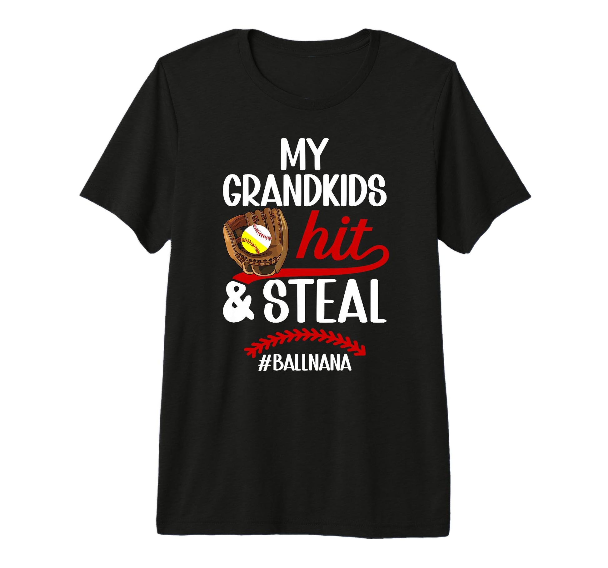 Ball Nana Funny Baseball Softball Nana T-Shirt - Aesthetic Graphic Unisex - T-Shirt, Sweatshirt, Hoodie