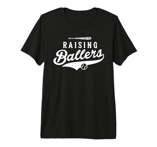 Raising Ballers Baseball Dad And T-Shirt - Casual Everyday Wear Men Women - T-Shirt, Sweatshirt, Hoodie