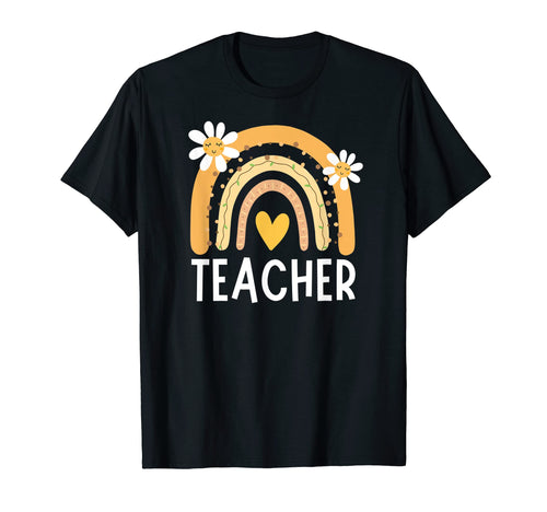 Teacher Life Boho Rainbow T-Shirt - Streetwear Style for Adults - T-Shirt, Sweatshirt, Hoodie