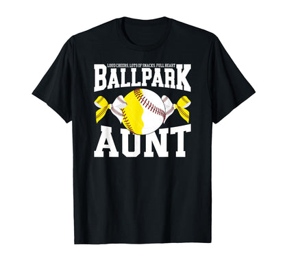Funny Baseball Softball Aunt Softball T-Shirt - Trendy Graphic for Adults - T-Shirt, Sweatshirt, Hoodie