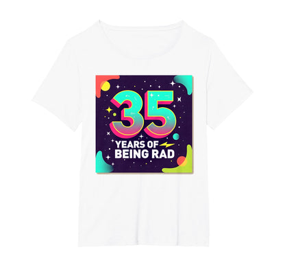 35Th Birthday Gift Rad 80S T-Shirt - Minimalist Print Men Women - T-Shirt, Sweatshirt, Hoodie