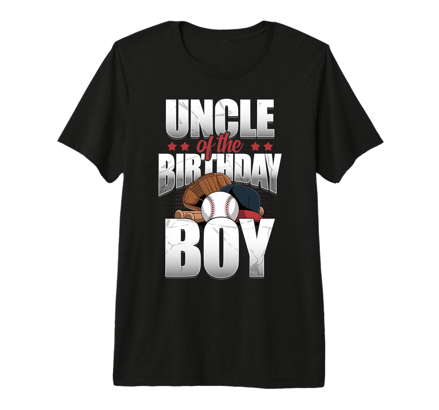 Uncle Birthday Matching Baseball Birthday T-Shirt - Unique Graphic Unisex - T-Shirt, Sweatshirt, Hoodie