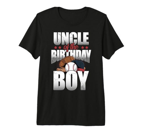 Uncle Birthday Matching Baseball Birthday T-Shirt - Unique Graphic Unisex - T-Shirt, Sweatshirt, Hoodie
