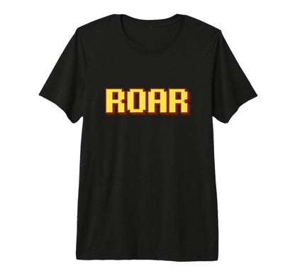 Roar Expression Pixel Art T-Shirt - Fun Novelty Design for Adults - T-Shirt, Sweatshirt, Hoodie