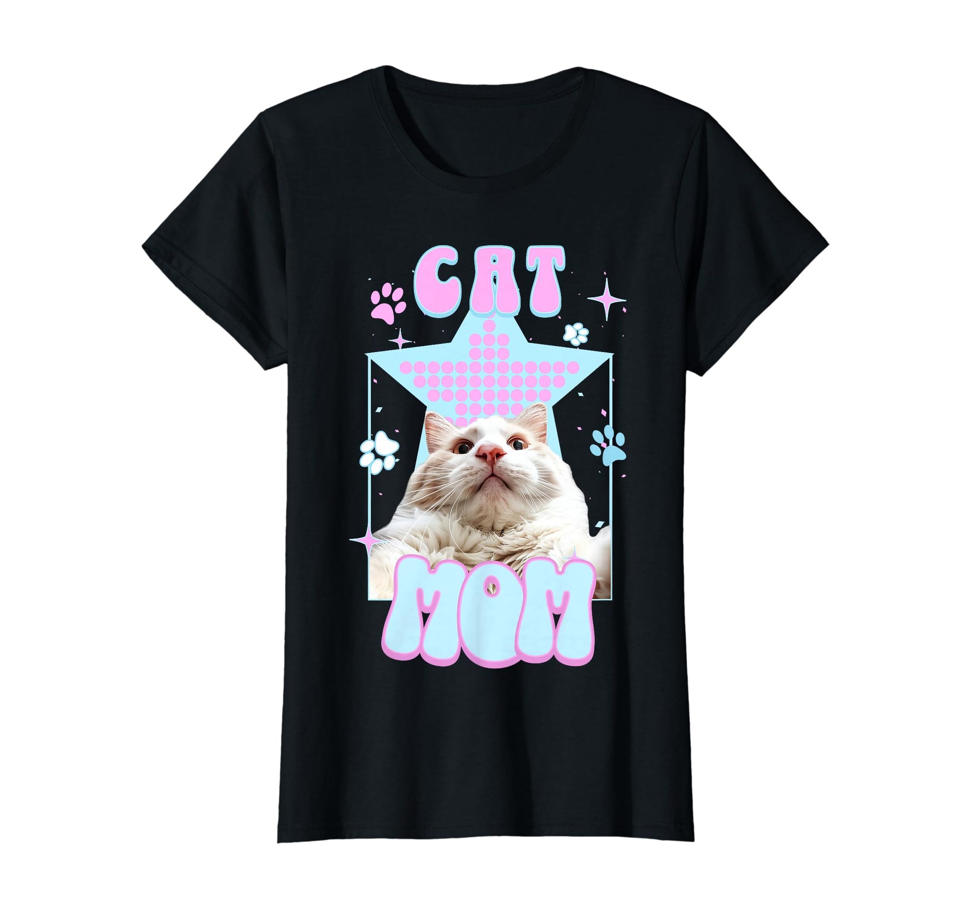 Cat Mom Y2K Harajuku Aesthetic Fur T-Shirt - Streetwear Style Men Women - T-Shirt, Sweatshirt, Hoodie