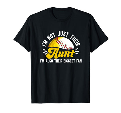 Their Biggest Fan Softball Baseball T-Shirt - Trendy Graphic Men Women - T-Shirt, Sweatshirt, Hoodie