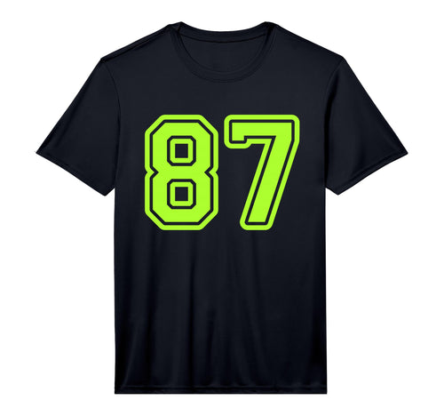 Jersey 87 Green Yellow Sports Team T-Shirt - Aesthetic Graphic for Adults - T-Shirt, Sweatshirt, Hoodie