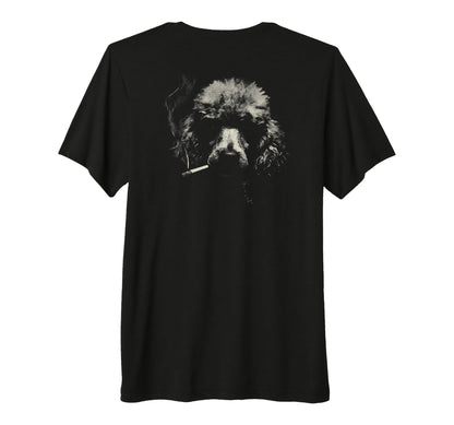 Poodle Smoking Cigarette Grunge T-Shirt - Aesthetic Graphic for Adults - T-Shirt, Sweatshirt, Hoodie