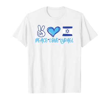 Support Israel Peace Love Israel I T-Shirt - Streetwear Style for Adults - T-Shirt, Sweatshirt, Hoodie