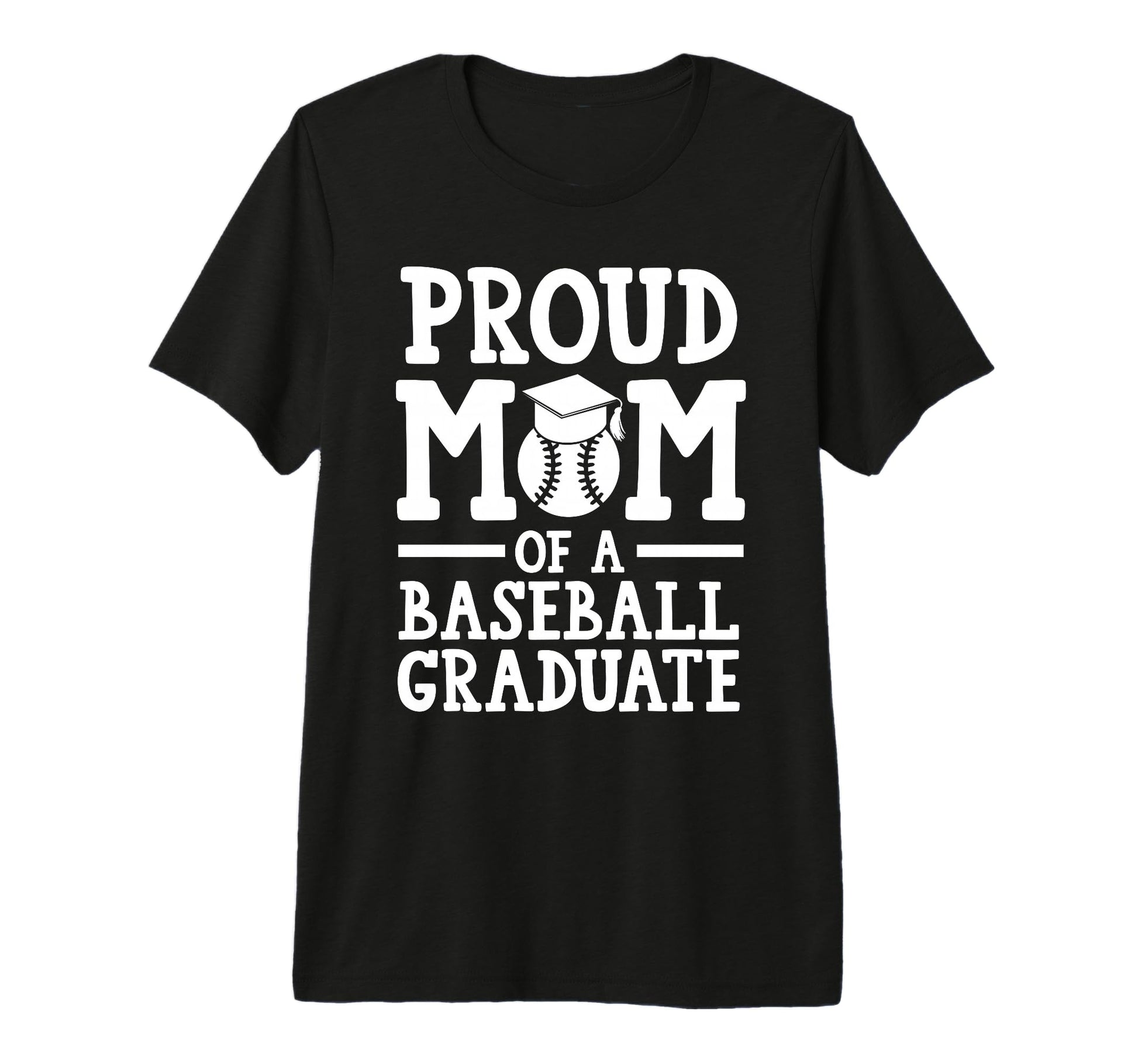 Proud Mom Baseball Graduate Graduate Tri T-Shirt - Streetwear Style Unisex - T-Shirt, Sweatshirt, Hoodie