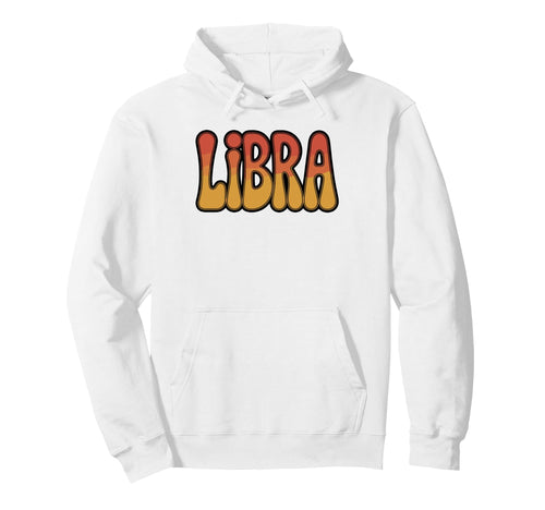 Libra Rainbow Zodiac Hoodie - Trendy Graphic for Adults - T-Shirt, Sweatshirt, Hoodie