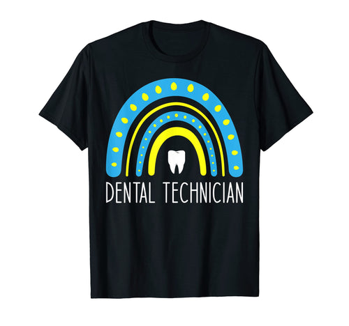 Dental Technician Colors Rainbow T-Shirt - Fun Novelty Design for Adults - T-Shirt, Sweatshirt, Hoodie