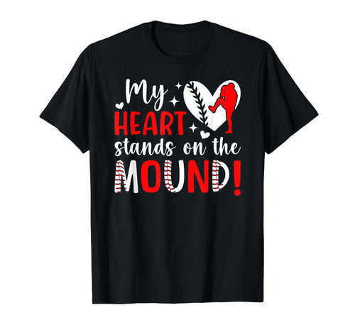 Mound Baseball Pitcher Mom Baseball T-Shirt - Unique Graphic Men Women - T-Shirt, Sweatshirt, Hoodie