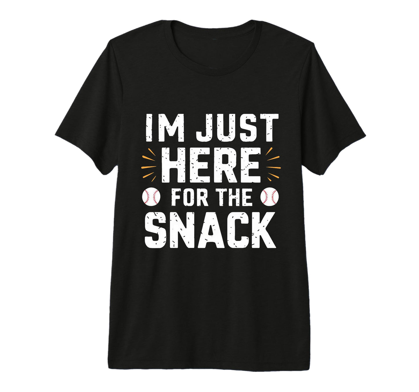 Im Just Here Snack Baseball Brother Sister T-Shirt - Trendy Graphic Unisex - T-Shirt, Sweatshirt, Hoodie