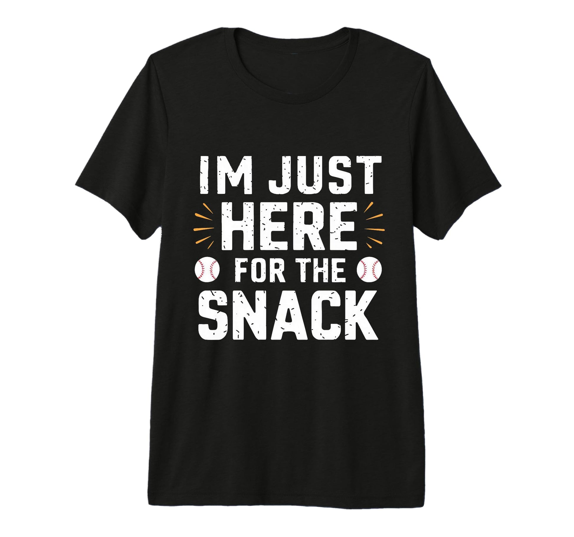 Im Just Here Snack Baseball Brother Sister T-Shirt - Trendy Graphic Unisex - T-Shirt, Sweatshirt, Hoodie