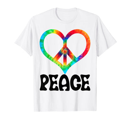 Peace Tie Love Heart Funny Hand Peace T-Shirt - Unique Graphic Men Women - T-Shirt, Sweatshirt, Hoodie