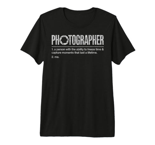 Photographer Definition Photography T-Shirt - Aesthetic Graphic for Adults - T-Shirt, Sweatshirt, Hoodie