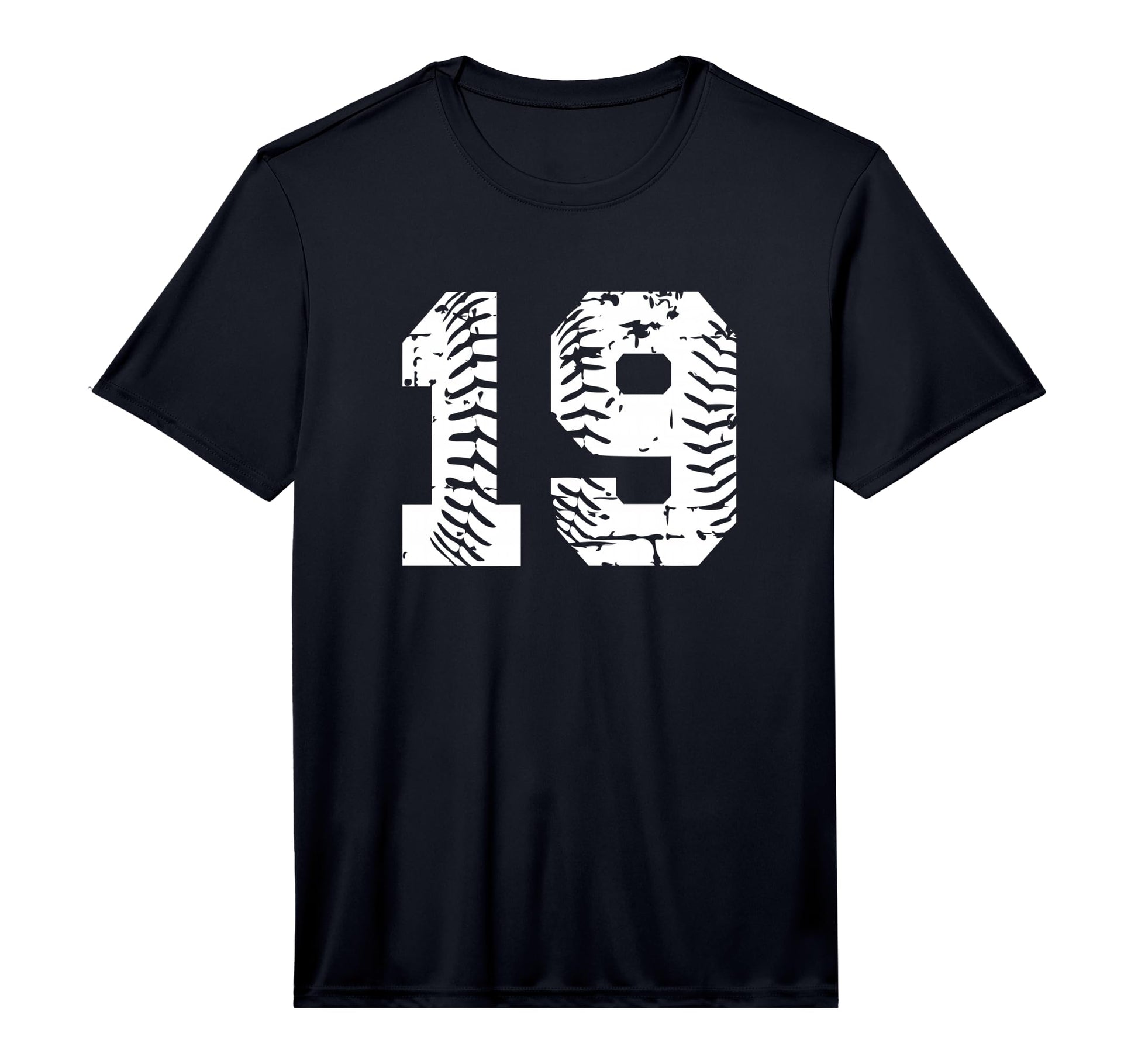Baseball Softball Number 19 Performance T-Shirt - Trendy Graphic Unisex - T-Shirt, Sweatshirt, Hoodie