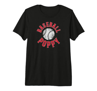 Mens Baseball Poppy Proud Poppy Baseball T-Shirt - Unique Graphic Unisex - T-Shirt, Sweatshirt, Hoodie