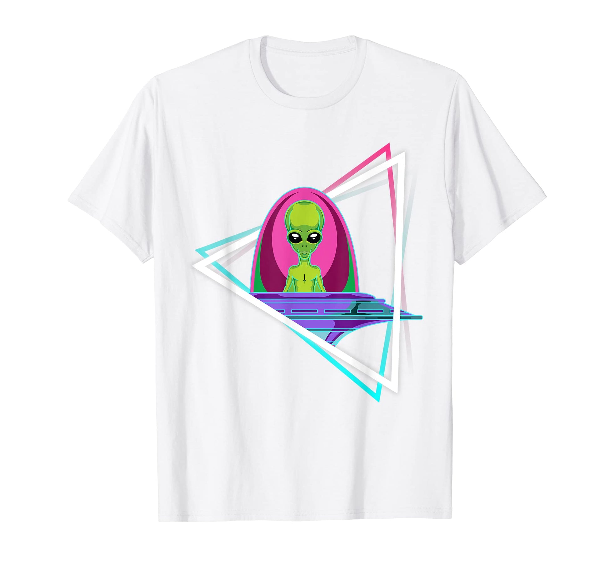 Alien Extraterrestrial Ufo 90S Vaporwave T-Shirt - Streetwear Style Unisex - T-Shirt, Sweatshirt, Hoodie