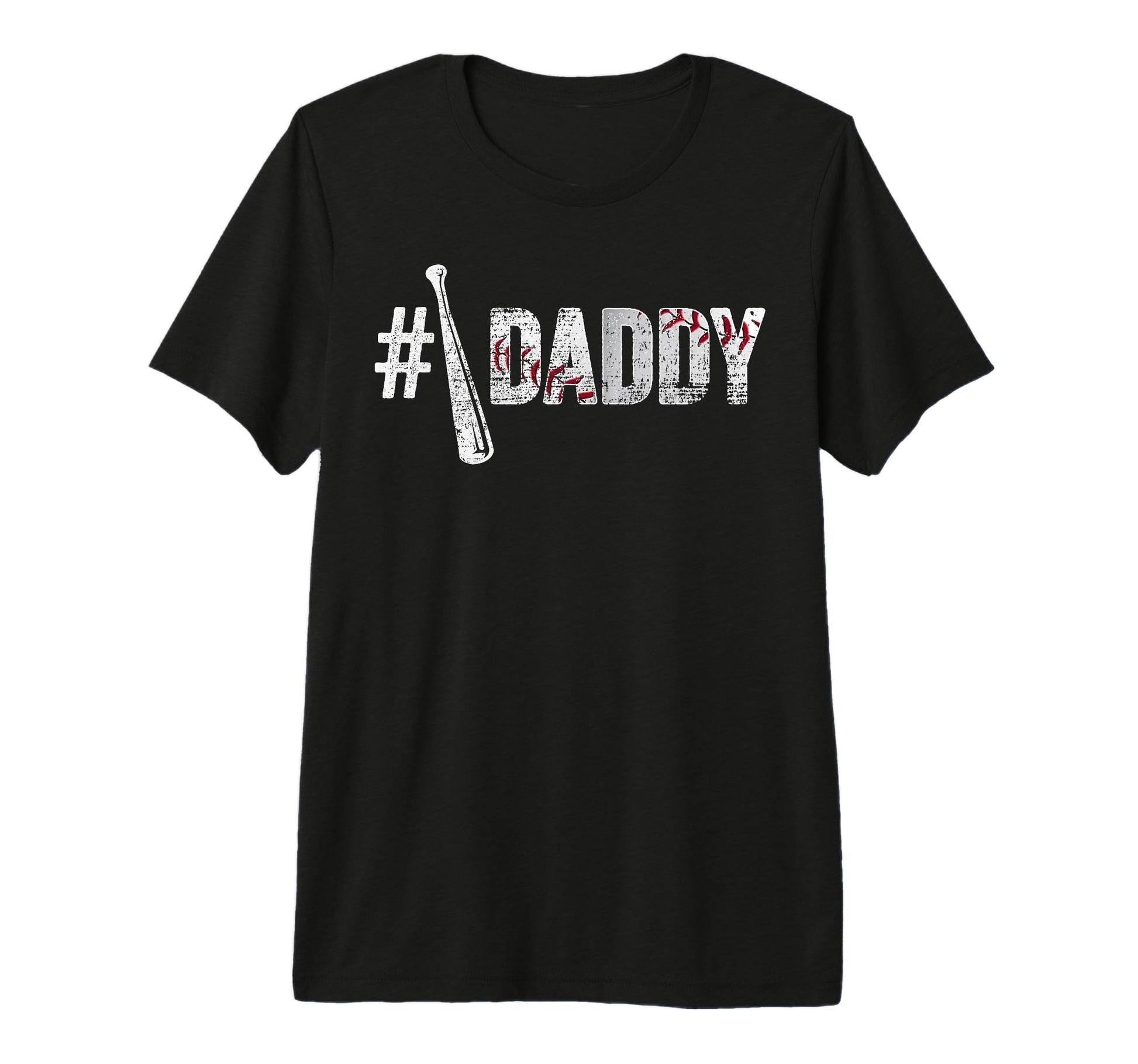 Number One Baseball Daddy Fathers Day T-Shirt - Minimalist Print Unisex - T-Shirt, Sweatshirt, Hoodie