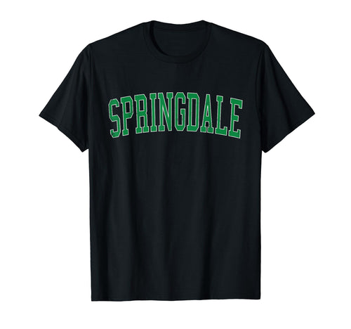 Springdale Oh Distressed Green Varsity T-Shirt - Streetwear Style Unisex - T-Shirt, Sweatshirt, Hoodie