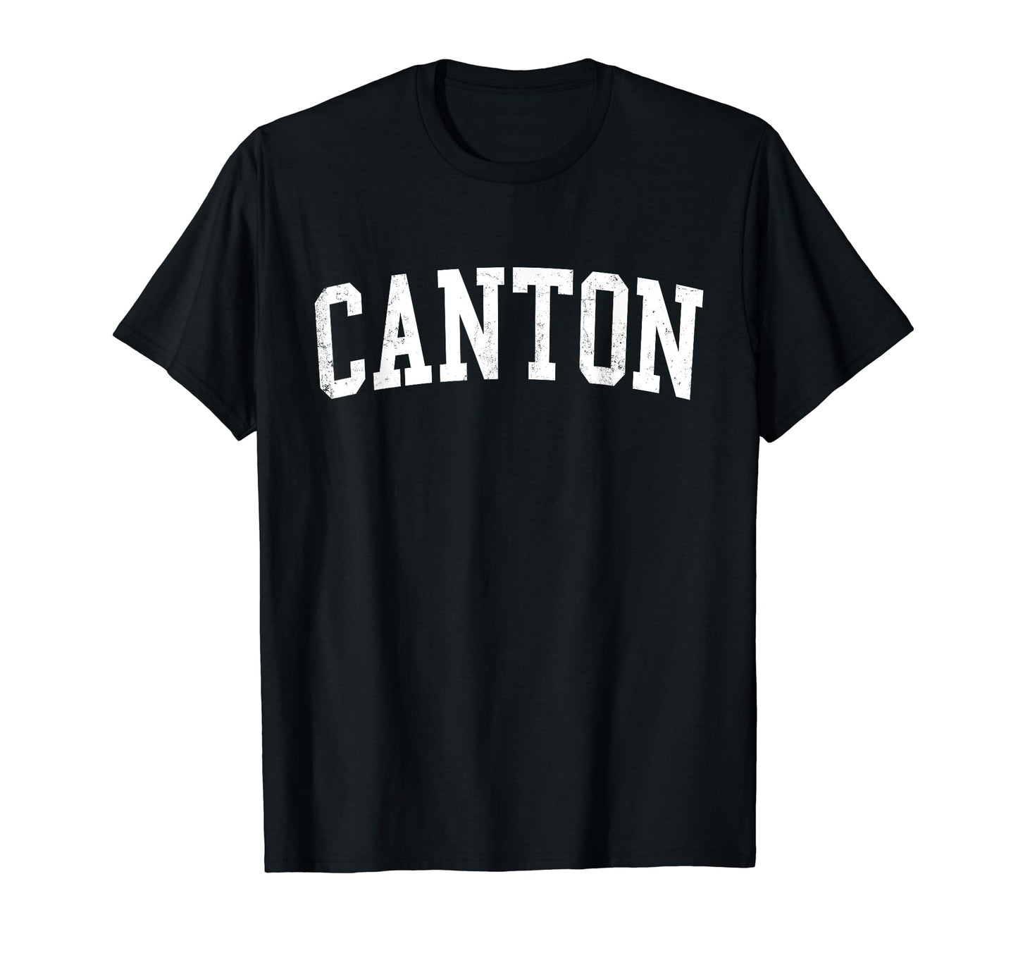 Canton Oh Distressed White Varsity T-Shirt - Unique Graphic Unisex - T-Shirt, Sweatshirt, Hoodie