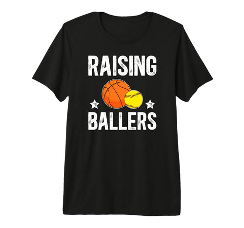 Mens Raising Ballers Basketball T-Shirt - Streetwear Style for Adults - T-Shirt, Sweatshirt, Hoodie