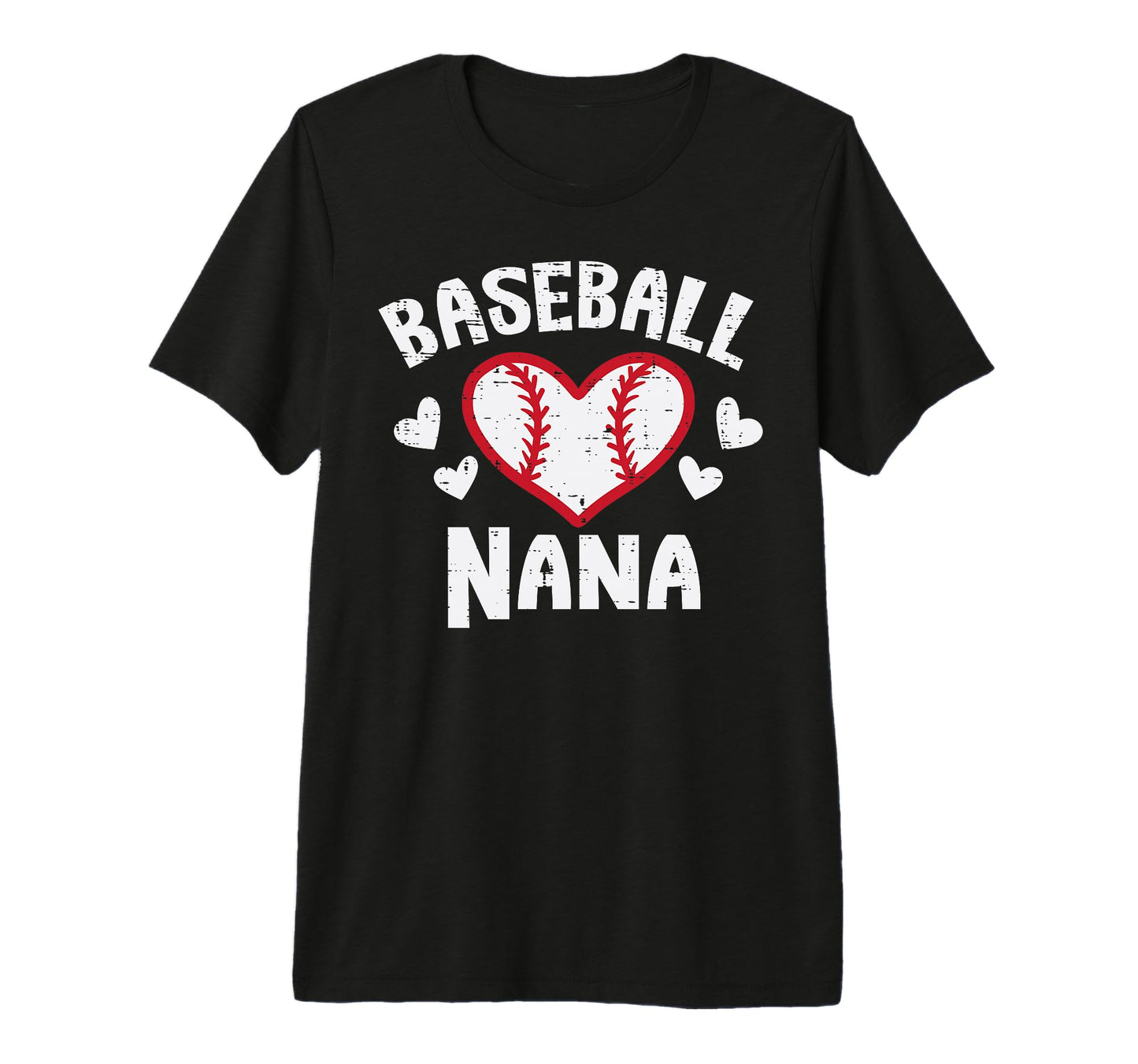 Baseball Nana Heart Family Matching T-Shirt - Novelty Apparel for Adults - T-Shirt, Sweatshirt, Hoodie