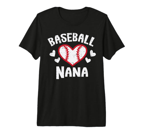 Baseball Nana Heart Family Matching T-Shirt - Novelty Apparel for Adults - T-Shirt, Sweatshirt, Hoodie