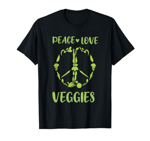 Peace Love Veggies T-Shirt - Minimalist Print for Adults - T-Shirt, Sweatshirt, Hoodie