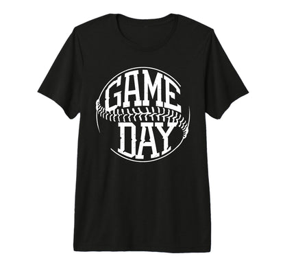 Game Day Baseball Mom Tri Blend T-Shirt - Unique Graphic Unisex - T-Shirt, Sweatshirt, Hoodie